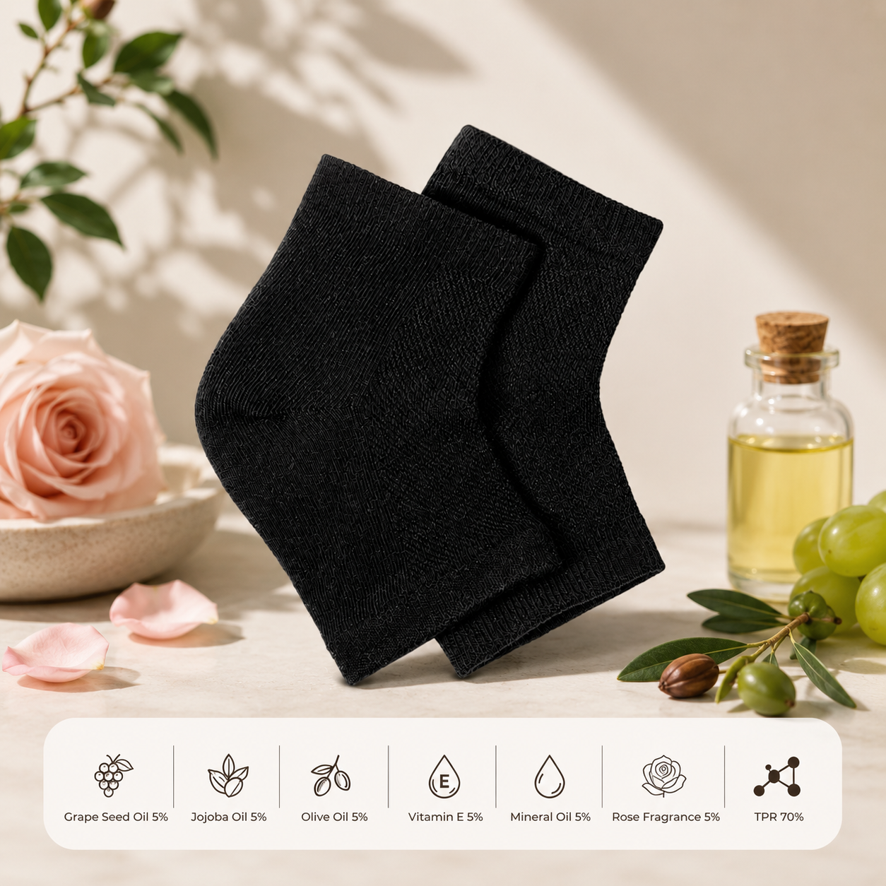 Moisturizing Heel Socks