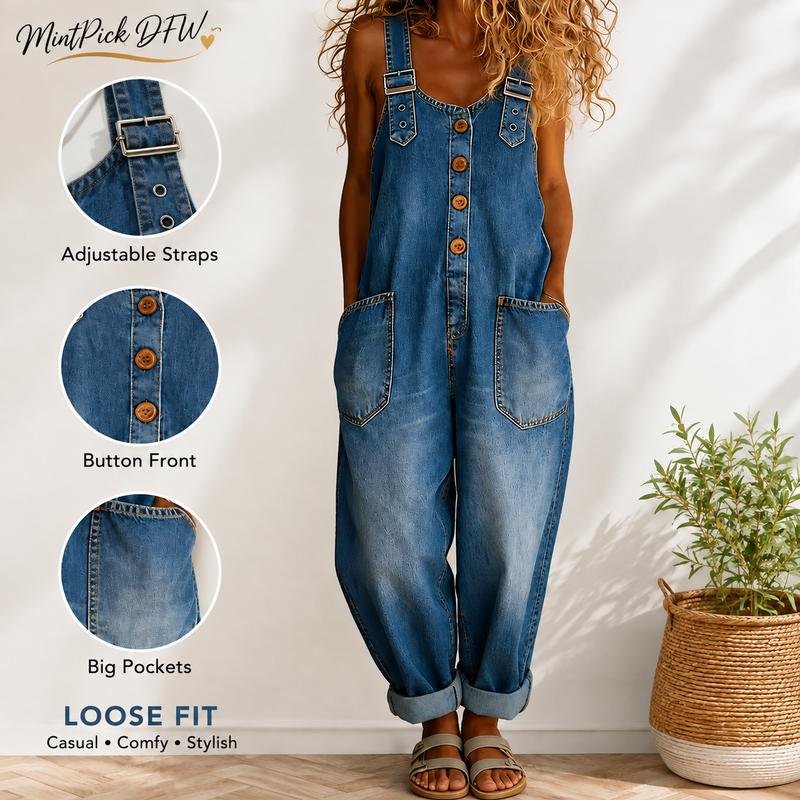 Vintage Denim Overalls