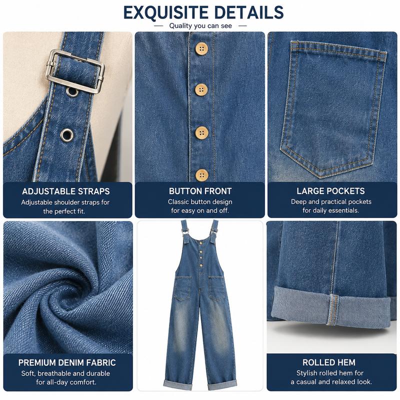 Vintage Denim Overalls